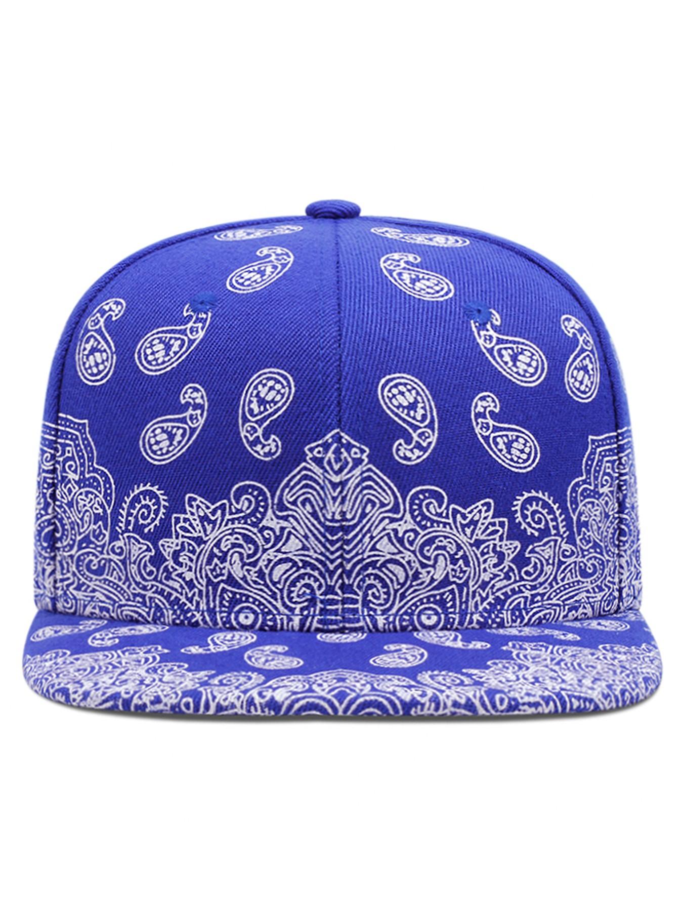 2026 New Fashionable Personalized Baseball Hat Paisley Printed Hip Hop Hat Street Creative Skateboarding Hat Daily Commuting Decorative Hat Outdoor Leisure Sports Sunshade Hat Male Female Same Style Flat Edge Hat