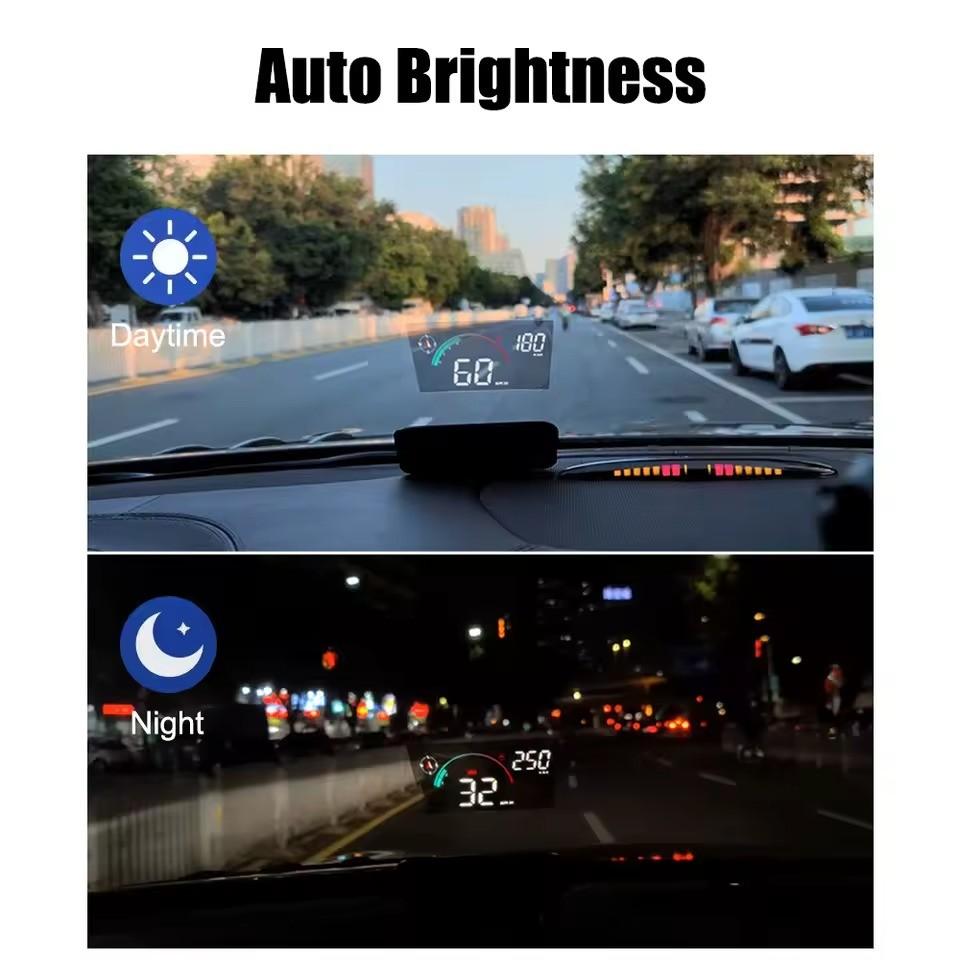 M22 Car Hud Display, Windshield Speedometer Projector, Digital GPS Speedometer, Speed and Over-Speed Display, Universal Front Screen, Car Speed Monitor