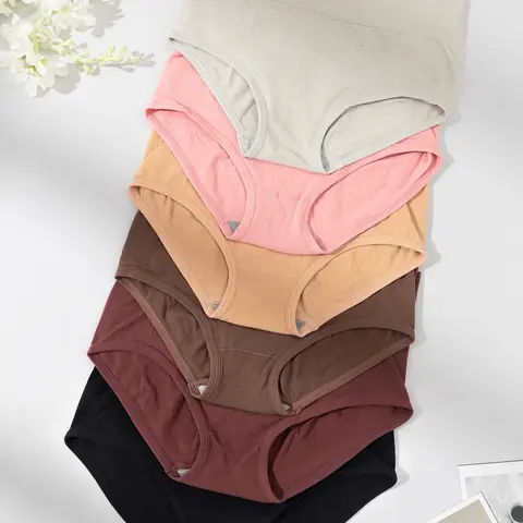 Women's High-Waisted Underwear Set, Tummy Control Butt Lifting Design, Seamless Antibacterial Breathable Fabric, Postpartum & Daily Wear