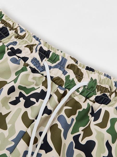 Men's Camo Print Shorts, Regular Fit Casual Street Shorts for Summer, Men's Bottoms for Daily Wear, Camouflage Shorts, Casual Streetwear Shorts