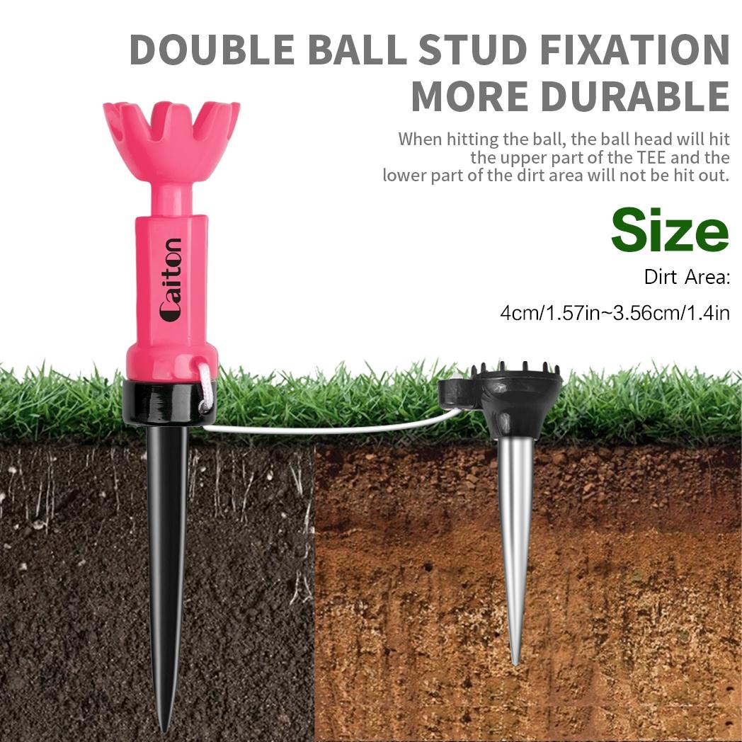 4 Color Height-adjustable Golf Tee, 360° Rotating Golf Tee, Stable & Durable Golf Tee, Golf Accessories for Outdoor Sports