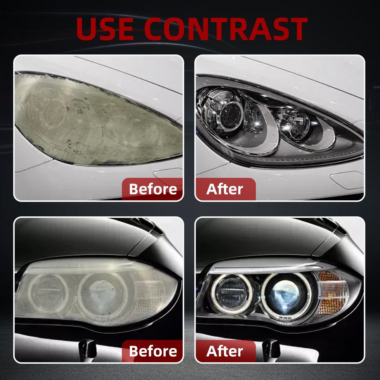 Ccngi Car Headlight Restoration Liquid, Fixes Yellowed Oxidized Headlights, Enhances Clarity with Crystalline Coating, Renovation Agent