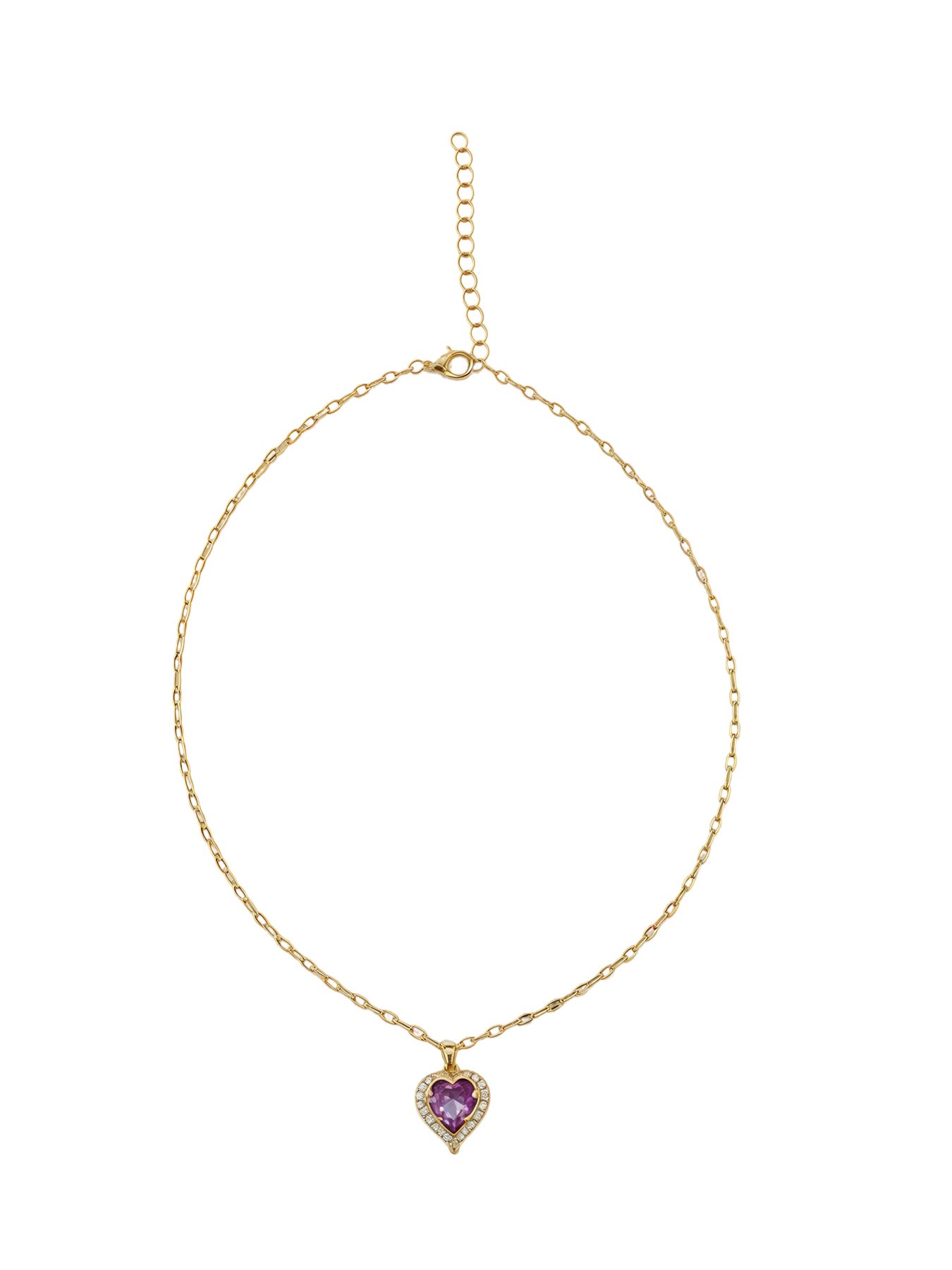 Ocean Heart Colorful Pendant Necklace, Elegant Lady Fashion Love Charm Jewelry, Daily Wear, Gift for Girlfriend, All Seasons