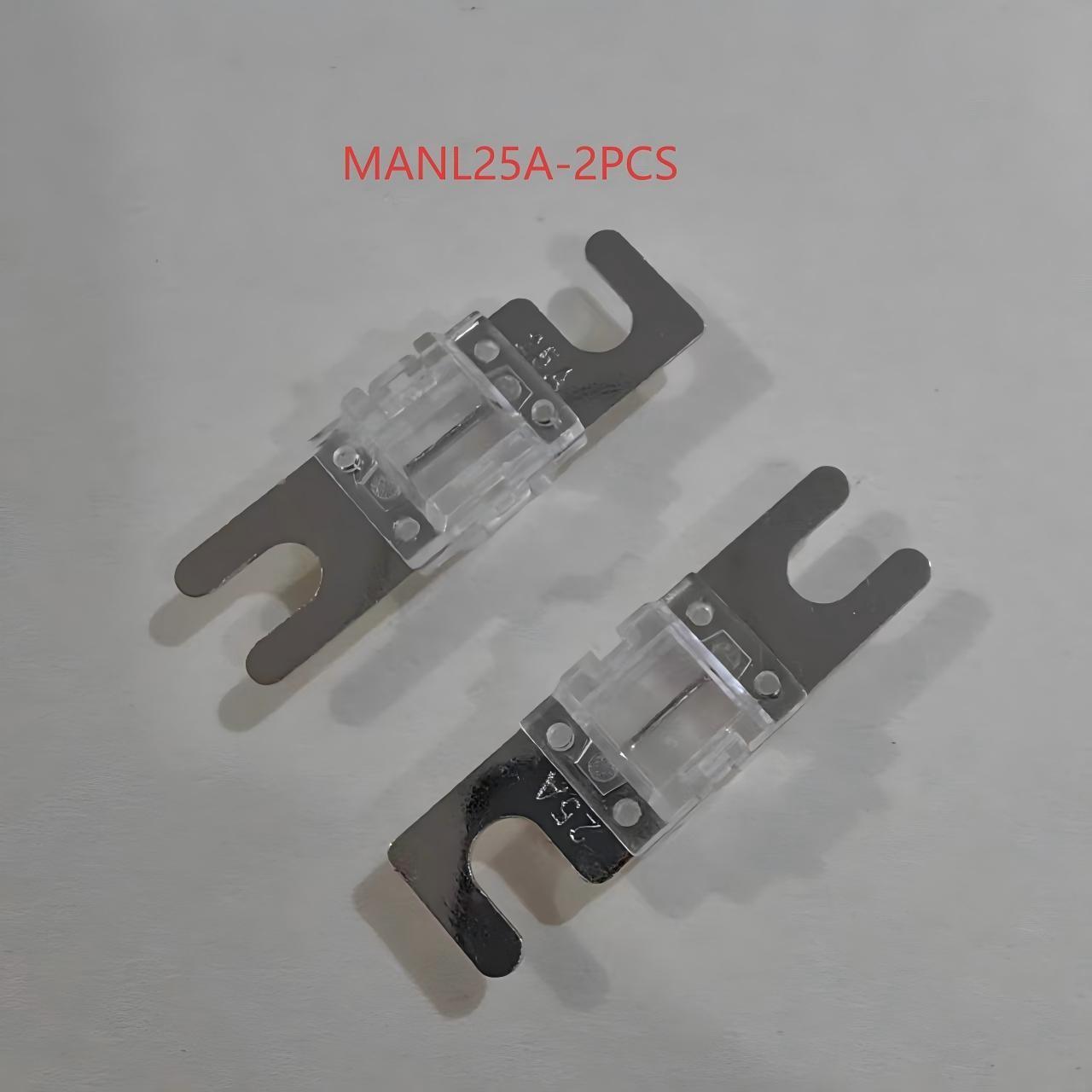 Manl Mini Fork Fuse, Nickel Plated, 18 Amp Ratings, 2 Pack, for Cars, Trucks, Boats, Motorcycles, Suvs, Replacement Parts