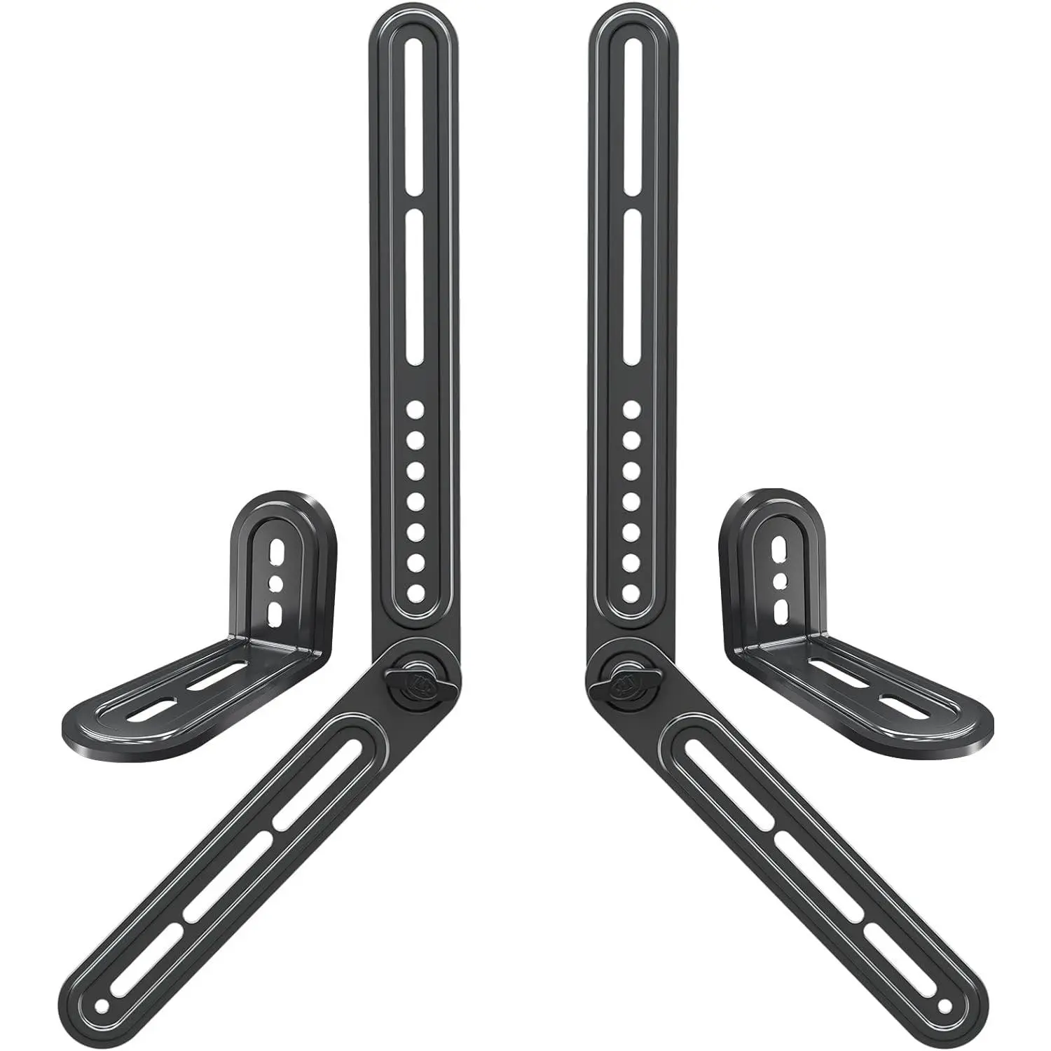 Soundbar Mount Fits  Sound Bars Up to 15 lbs,  Soundbar Above or Under TV, Sound Bar  Brackets for TV, Sound Bar Mount with Detachable Extension Plates MD5422