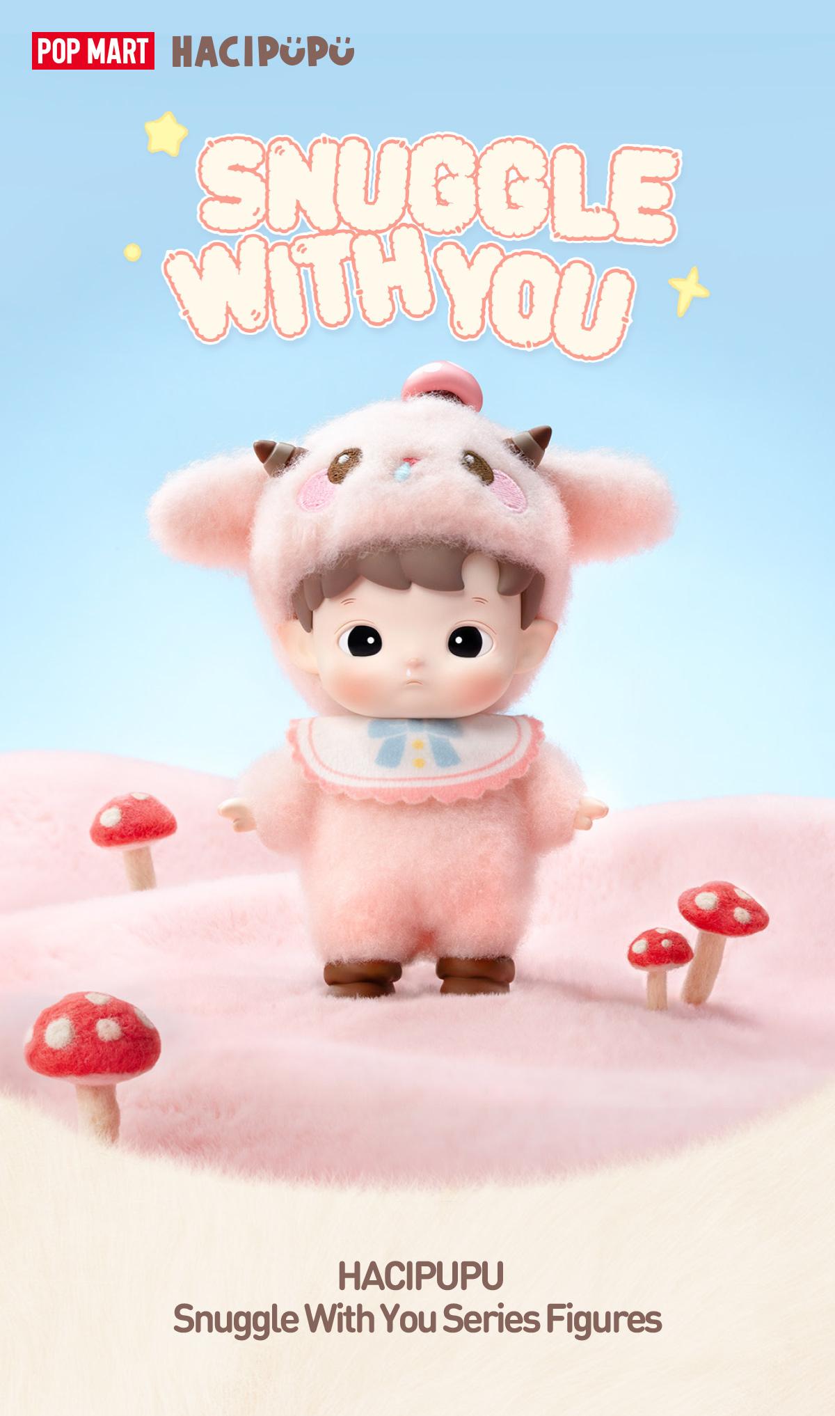 POP MART HACIPUPU Snuggle With You Series Figures, Blind Box, Mystery Box