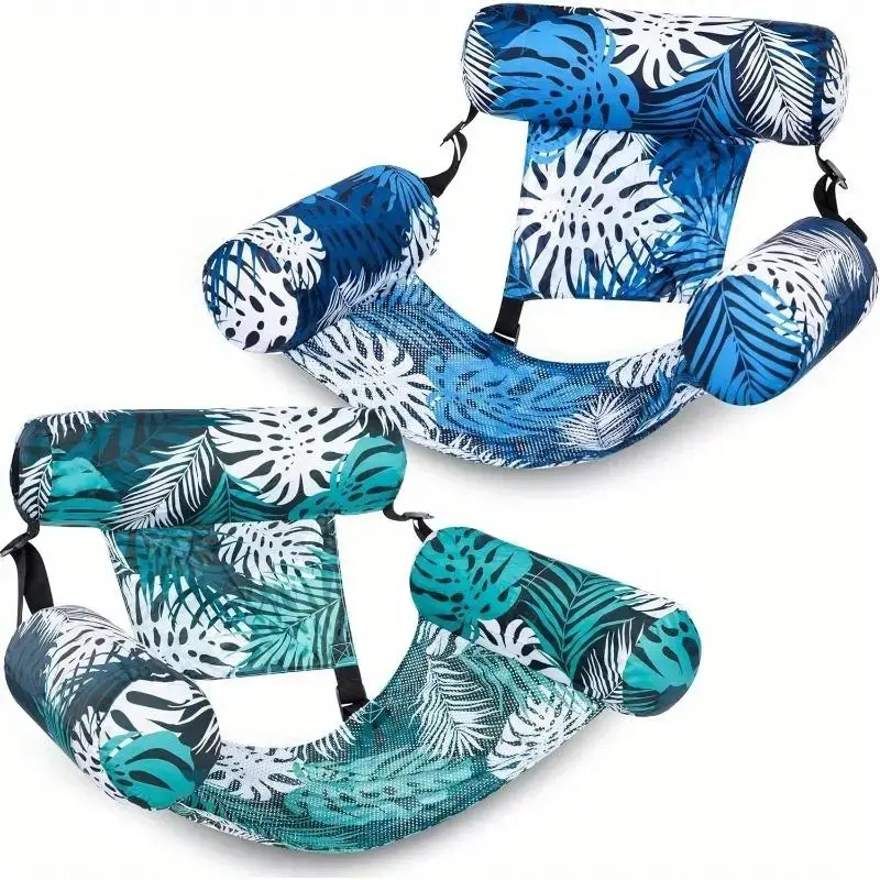 Inflatable Swimming Pool Float, 1 Count Leaf Pattern Swimming Ring, Durable Swimming Circle, Inflatable Floater, Swimming Accessories for Party Summer Beach Lake