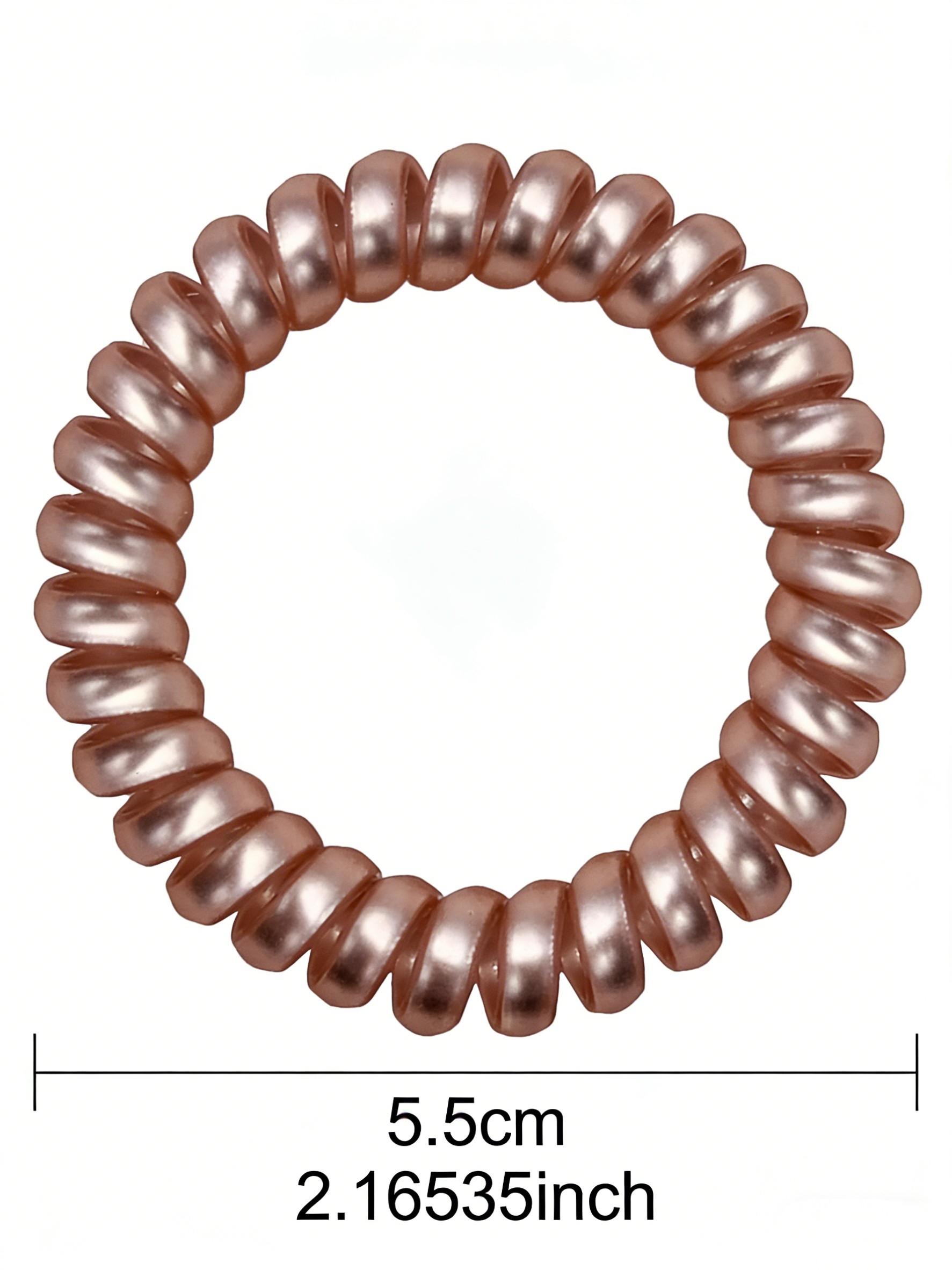 6-Pack Hair Ties for Women, High Elasticity Durable Rubber Bands, Simple New Design, Versatile Headwear Accessories, All Seasons