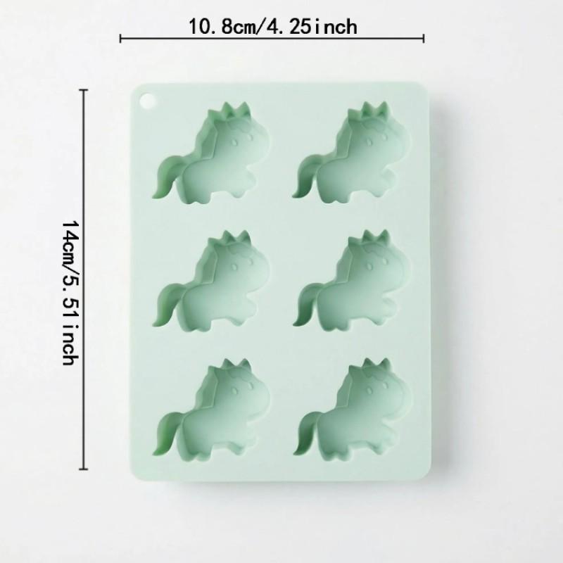 1pc Creative Horse Shape Ice Cube Tray, Multi-Functional Silicone Mold, Chocolate Cake Mold, Summer Cooling Kitchen Utensil