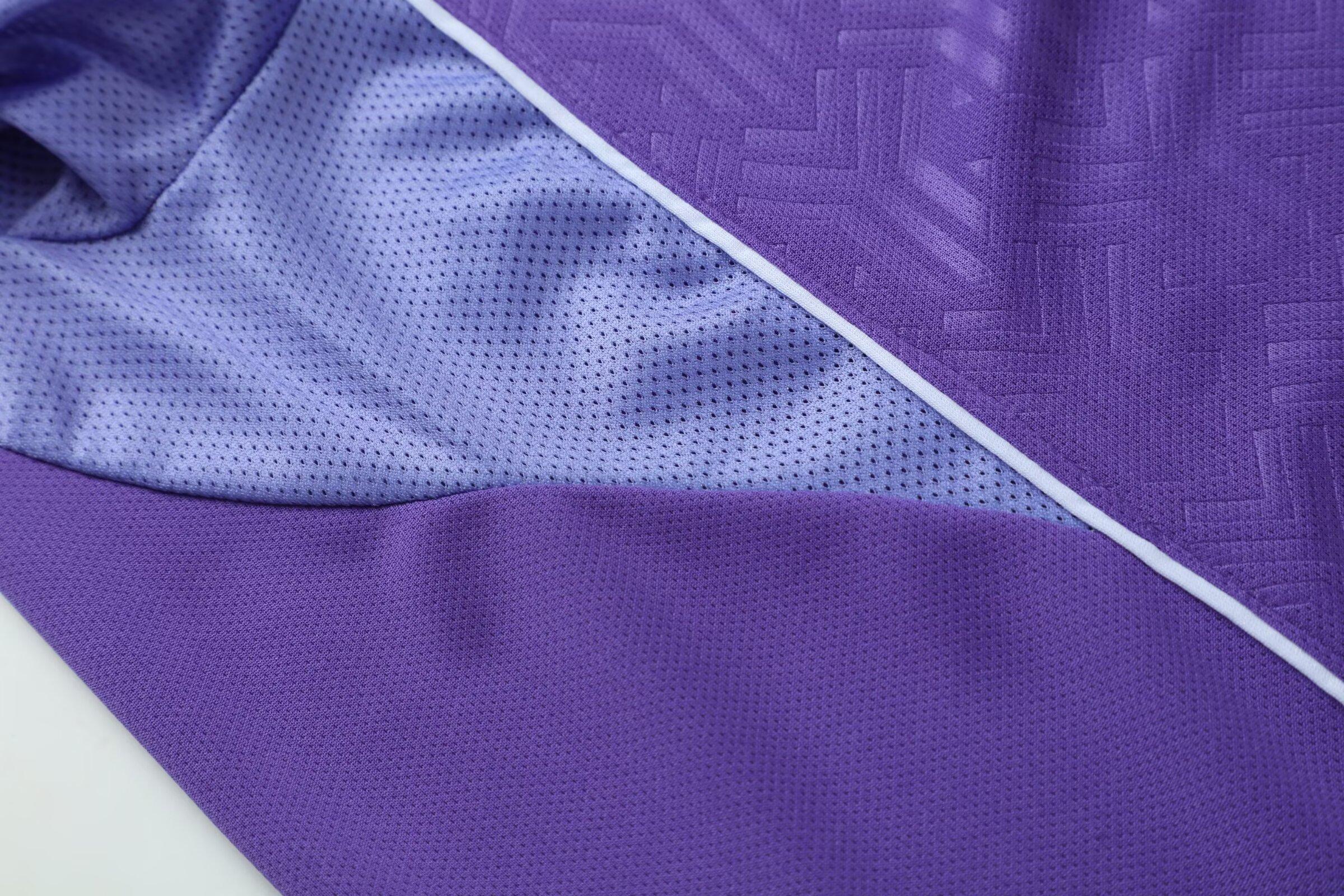 Wholesale Player-Version Men's Short Sleeve Soccer Jersey Set - Customizable Logo, Purple/Blue/Pink, Shirt+Shorts, Multi-Size (2XS/2XL/3XL/4XL), 175-180cm Height, Team Play Uniforms