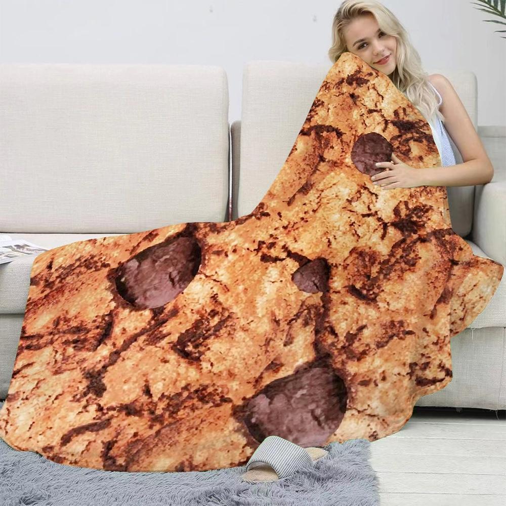 Oversized Tortilla Blanket - Soft Flannel Throw for All Seasons Hypoallergenic Geometric Design Machine Washable Perfect for Home Decor or Gift