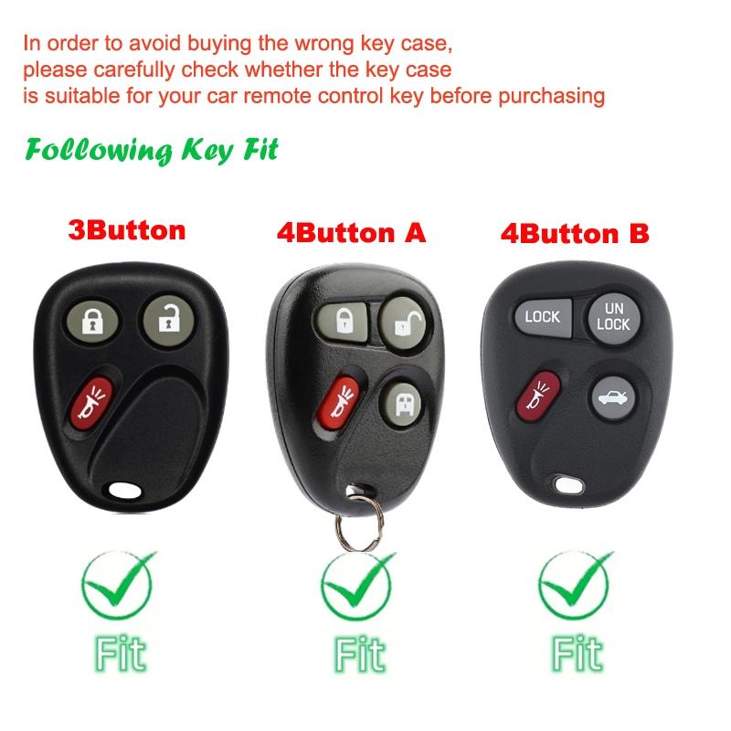 Car Key Protection Case Car Key Accessory Soft Durable Tpu Material Full Coverage Key Protector for Chevrolet for Gmc for Cadillac