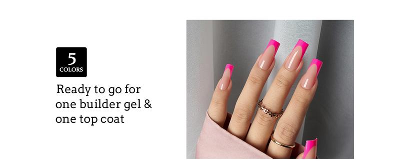 BTArtboxnails XCOATTIPS Press on Nails - 150pcs Brighter pastel Long Square or Almond or Coffin French Tips, Brighter pastel Soft Gel False Nail, Soak Off Acrylic Fake Nails Extensions