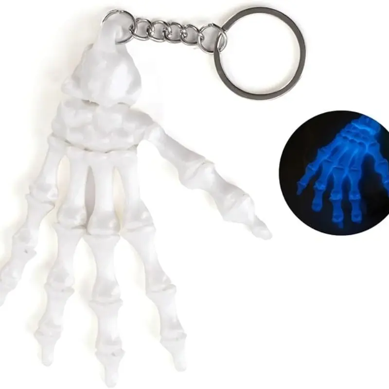 Cool Skeleton Hand Keychain Horror Spooky Gothic Keychain Halloween Purse Bag Charms for Handbags Tote Bags Gifts