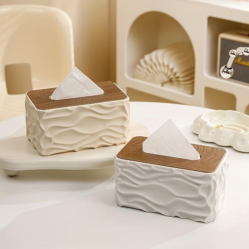 Modern Large Plastic Tissue Box, Space-Saving for Home