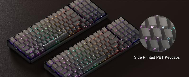 MAGEGEE Light100 Wireless Creamy Ergonomic Keyboard, 96% Gasket Hot Swappable Mechanical Keyboard, 3Connection Modes, RGB Backlit Gaming Keyboard for Win/Mac/PC, Tech Gadgets, Mechanical Keyboards