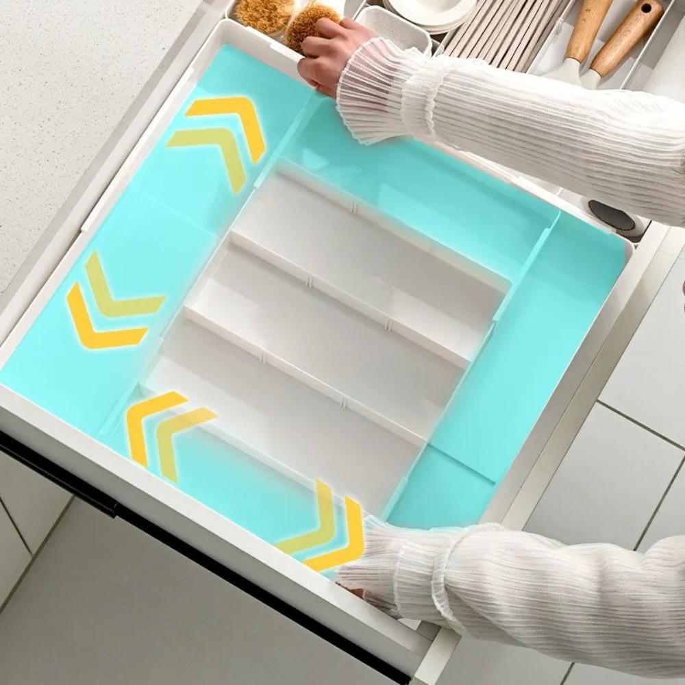 Expandable Drawer Organizer Multi-Functional Adjustable Storage Rack Kitchen Utensil Tray Spoon Fork Knife Holder
