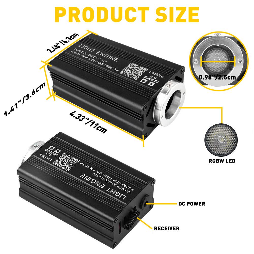 1000pcs Car Headliner Star Light kit Roof Twinkle Ceiling Light Fiber Optic EW