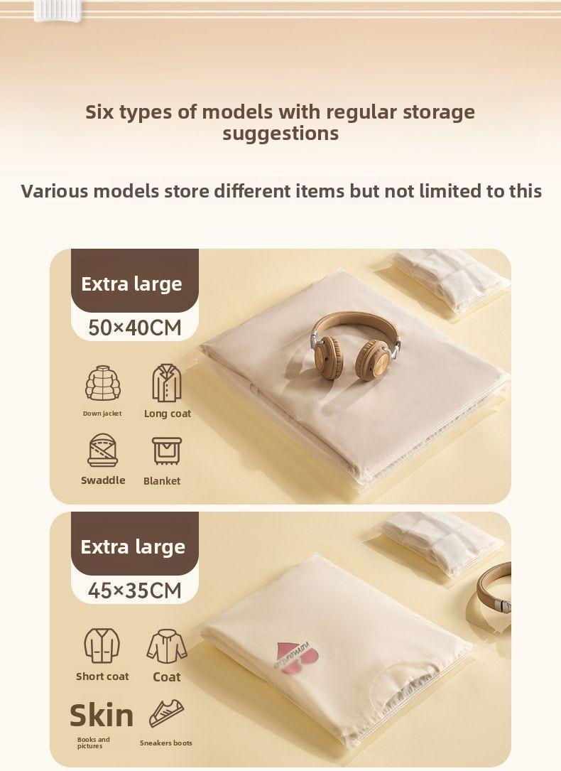 Premium Frosted Zipper Storage Bags - Waterproof, Reusable Travel & Closet Organizers