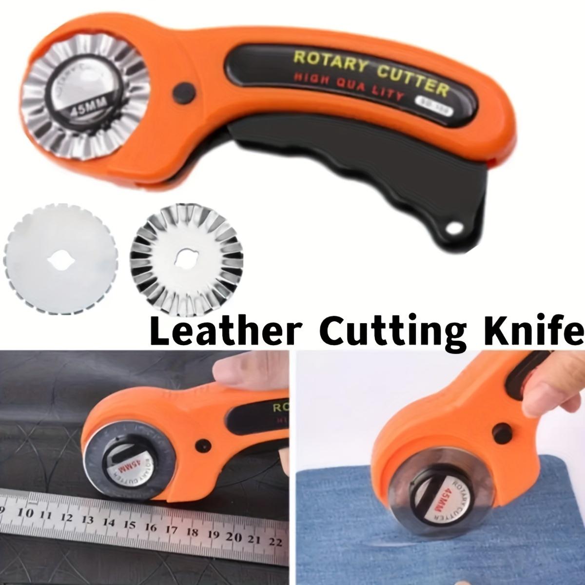 1pc 45mm Patchwork Roller Wheel Knife Cloth Cutting Knife Leather Paper Fabric Craft Fabrics Rotary Cutter DIY Sewing Accessories Sewing Tools Sewing Supplies Crafts