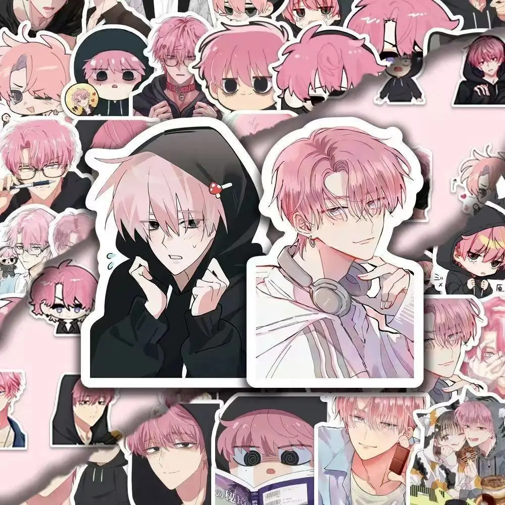 54Pcs/60pcs Anime Tamon's B-Side Fukuhara Tamon Waterproof Graffiti Stickers Phone Luggage DIY Decals Cartoon Cosplay Toys Props