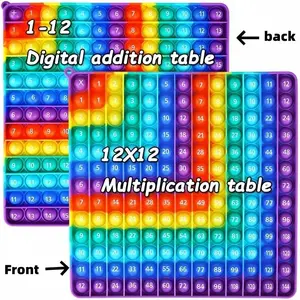 2 in 1 Multiplication Table and Digital Addition Table, Math Manipulation Tool, Create Various Math Operations, 1 Piece