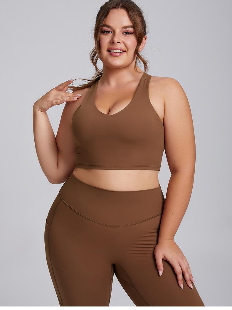 2026 Women's Plus Size 2 Piece Workout Set High Waisted Yoga Leggings with Pockets & Sports Bra