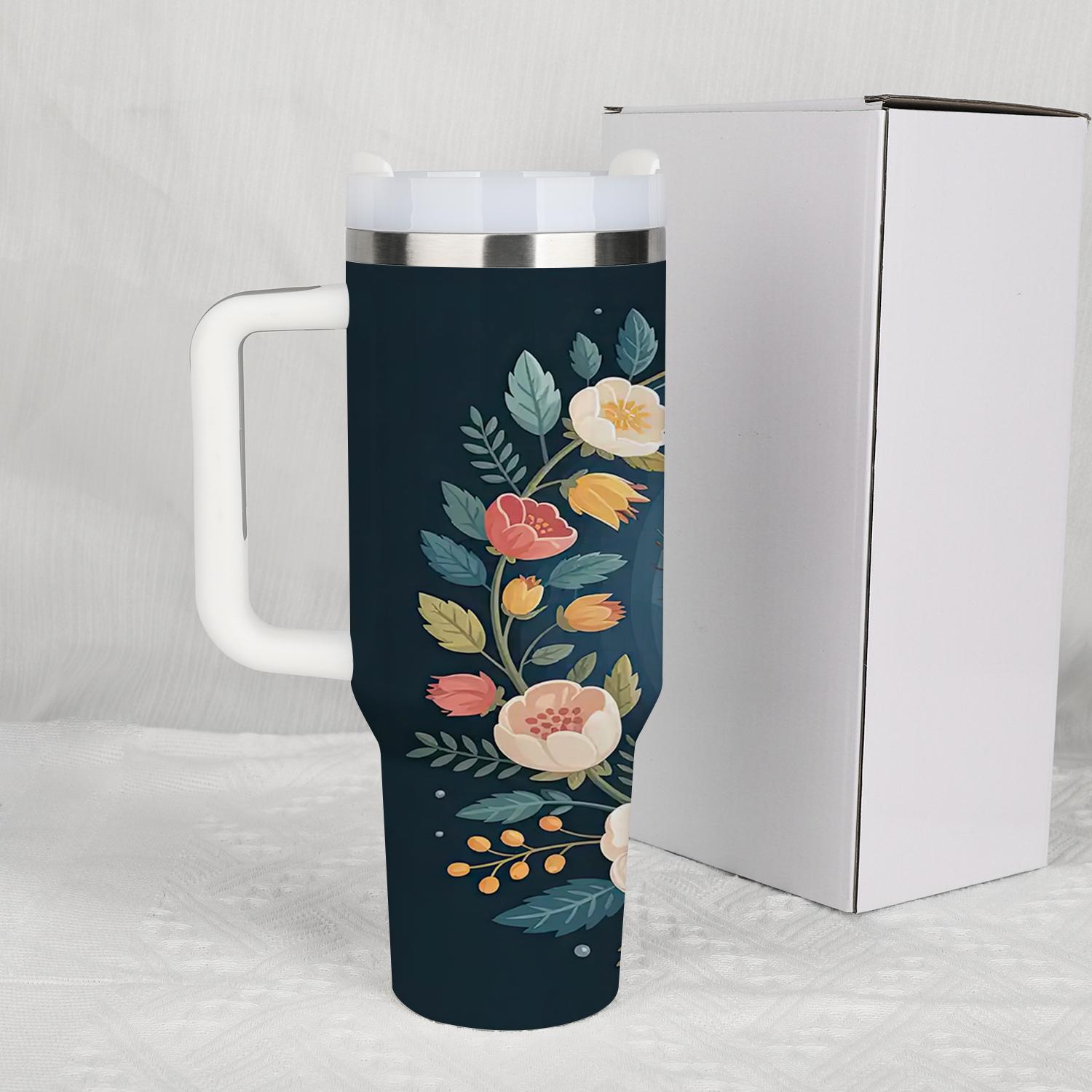 1pc Christmas water bottle, cartoon snowman, portable insulated stainless steel straw cup with handle, car mug, outdoor mug, travel mug, cup - Christmas, Valentine's Day, Mother's Day gift, back-to-school gift (straw inside the cup).