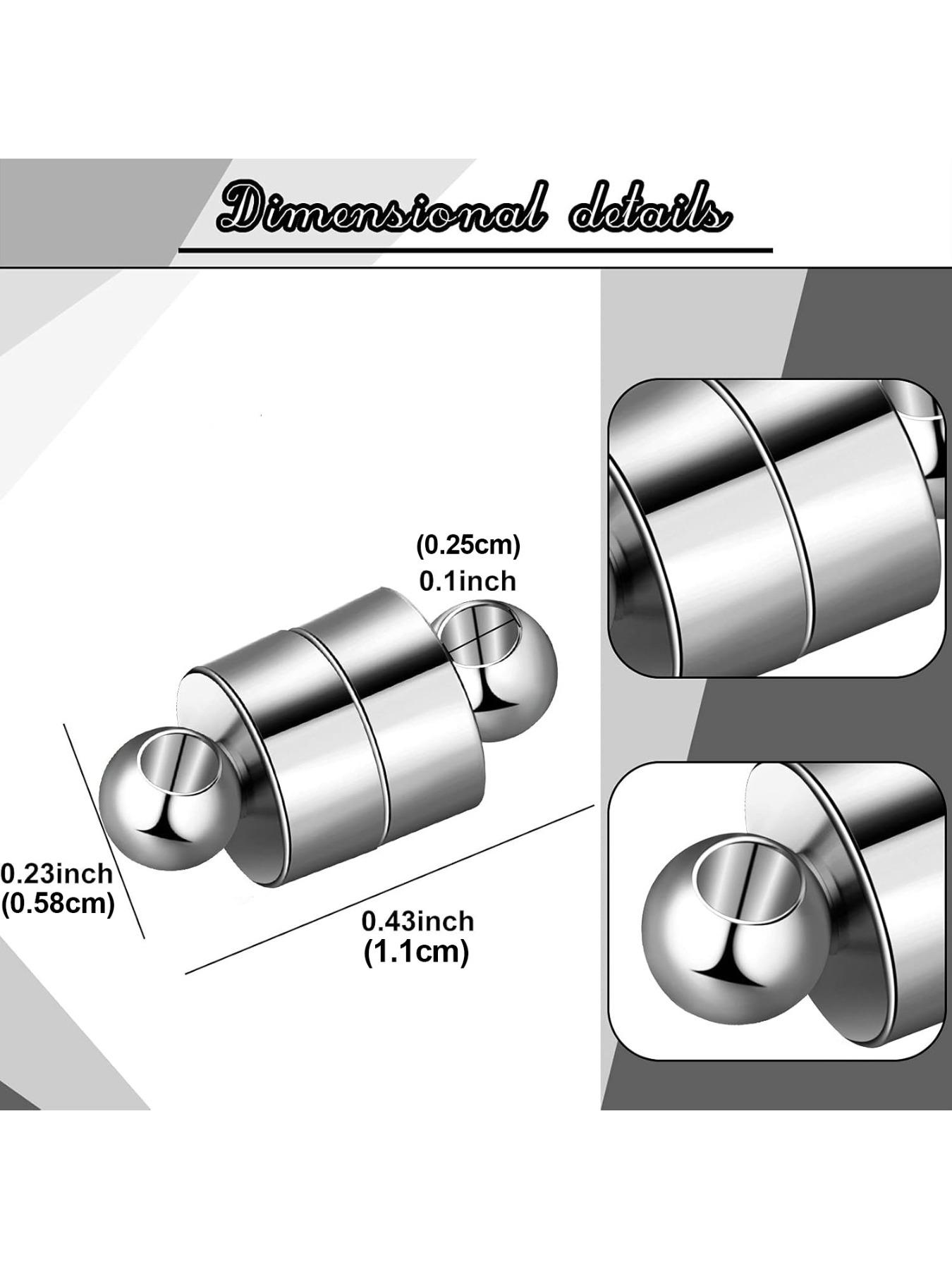 Magnetic Clasps Set for Jewelry Making, Magnetic Converter & Extender Clips, Ideal for DIY Bracelets Necklaces, Enhance Your Craft Projects