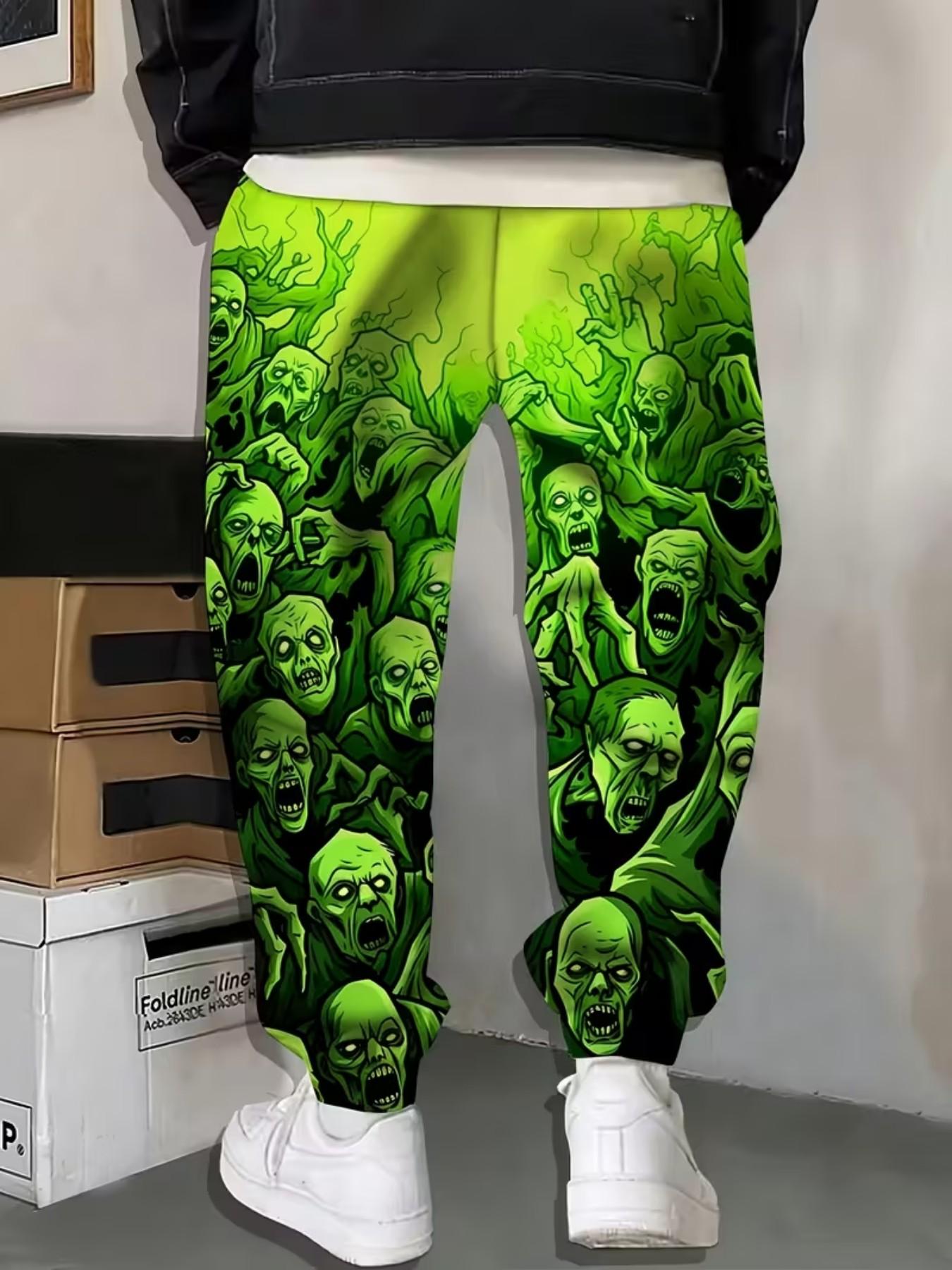 Men's 3D Lion Pattern Sports Pants, Casual Loungewear Pants, Drawstring and Pockets, Casual Long Pants, Comfortable Home Sleepwear, All Seasons