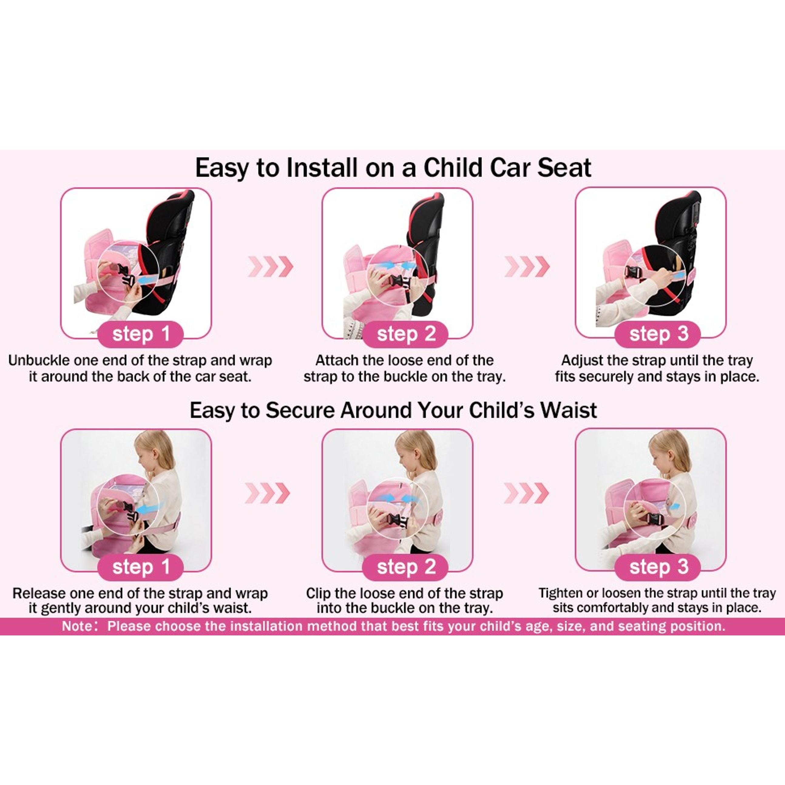 Kids Travel Tray, Car Seat Tray for Toddlers, Travel Essentials Kids Travel Tray, Car Seat Tray for Toddlers, Travel Essentials