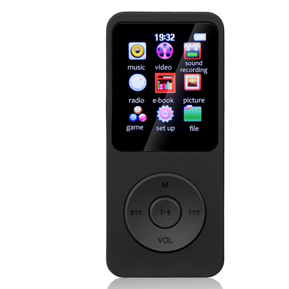 HiFi Lossless Audio MP3 Player with Rubber Dirt-Resistant Design, Bluetooth, Type-C, Built-In Speaker, FM Radio, E-Book Support, Multi-Language, AVI Video Playback, WMA Compatibility, Swimming-Ready Water Resistance for Students