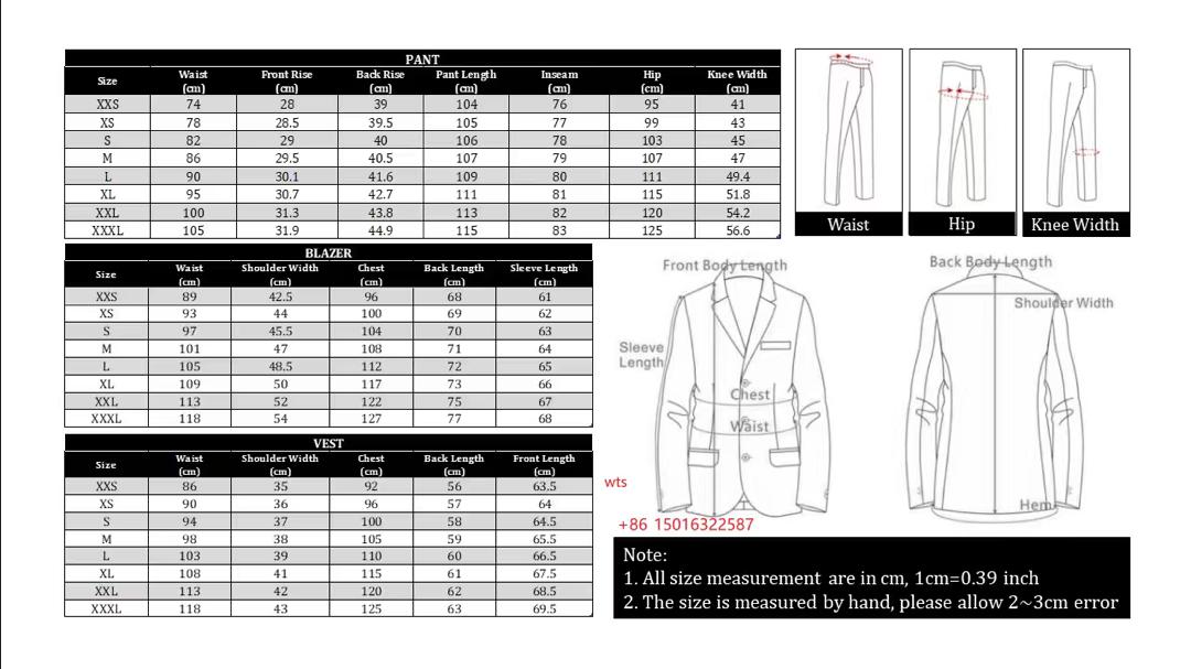 Men's 3pcs Suit Set, Work Uniform, Holiday Gift, Business, Halloween, Large Suit, Formal Tie, Suit Pants, Wedding Dress