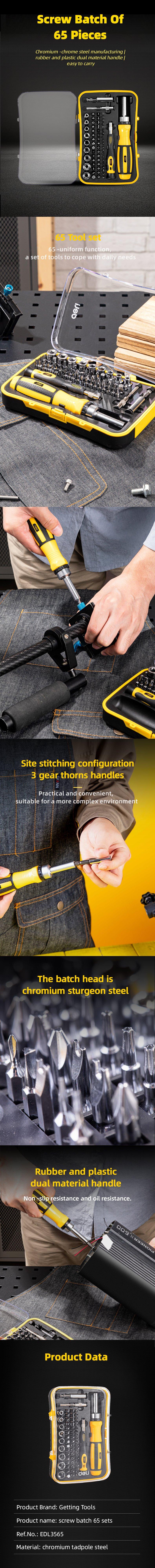 65-in-1 Precision Screwdriver Set Small Precision Magnetic Tiny Screwdriver Bit Kit mini built-in box