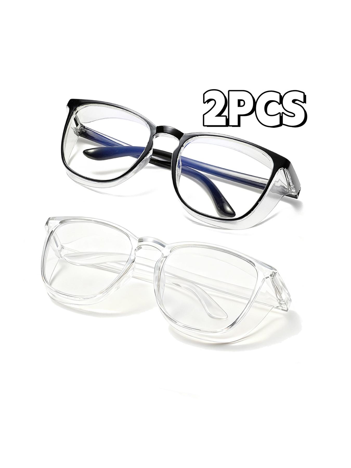 Casual Full Rim Eyeglasses for Women & Men, 2 Pairs Fashion Eyeglasses for Work, Daily Clothing Decor, for Student Daily