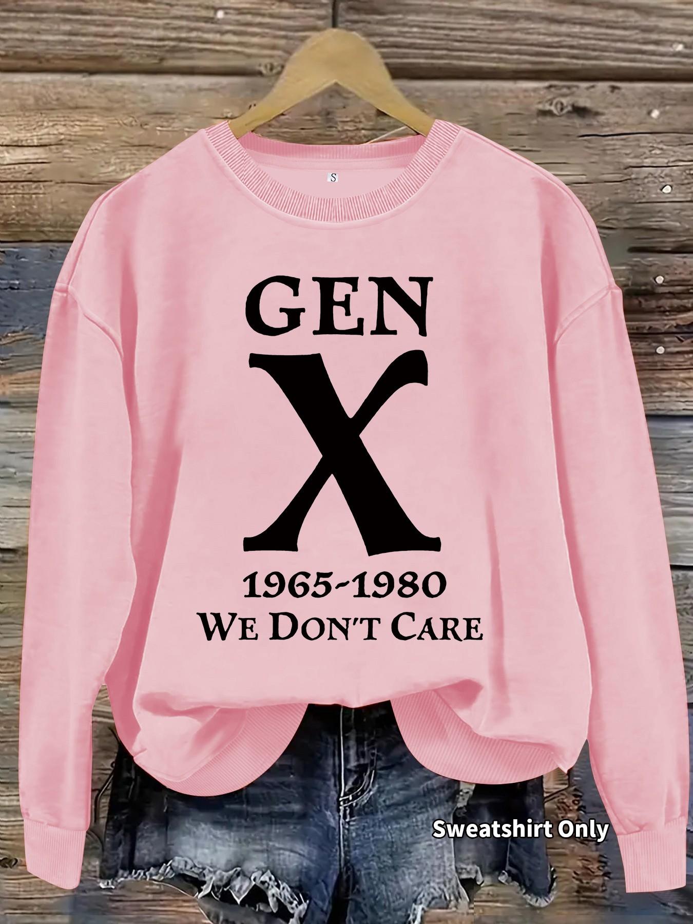 Women's Casual Graphic Pullover Sweater, Soft Long Sleeve Round Neck Sweatshirt, Comfortable Daily Wear