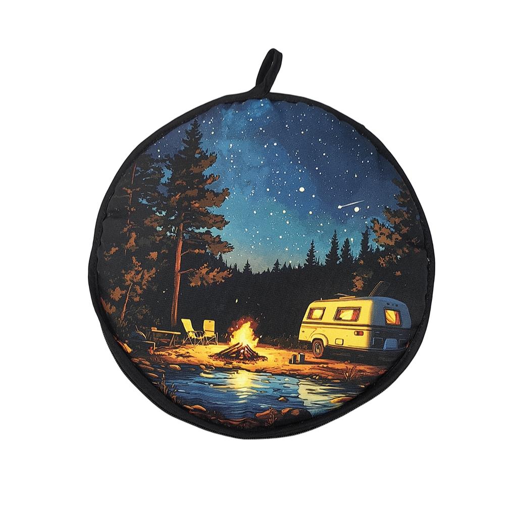 Mexican Thickened Corn Tortilla Insulation Bag, Pure Cotton Round Heat Resistant, Ideal for Mexican Cuisine, Durable & Reusable