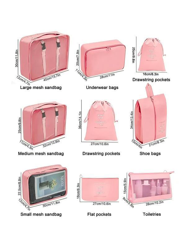 Portable Travel Storage Bag Set, Travel OrganizerSet for Clothes, Shoes, Cosmetic, TravelEssentials for Men & Women, Organizer Luggage