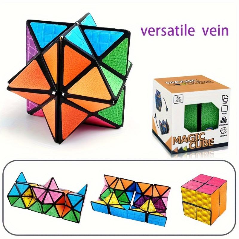 Three Dimensional Versatile Rubik's Cube (1 Set), 3D Hexagonal Puzzle Toy, Spatial Geometry Flipping Rubik's Cube, Enhancing Brain Ability and Relaxation, Stress Relieving Transformation Toy Versatile Rubik's Cube, Rubik Clock