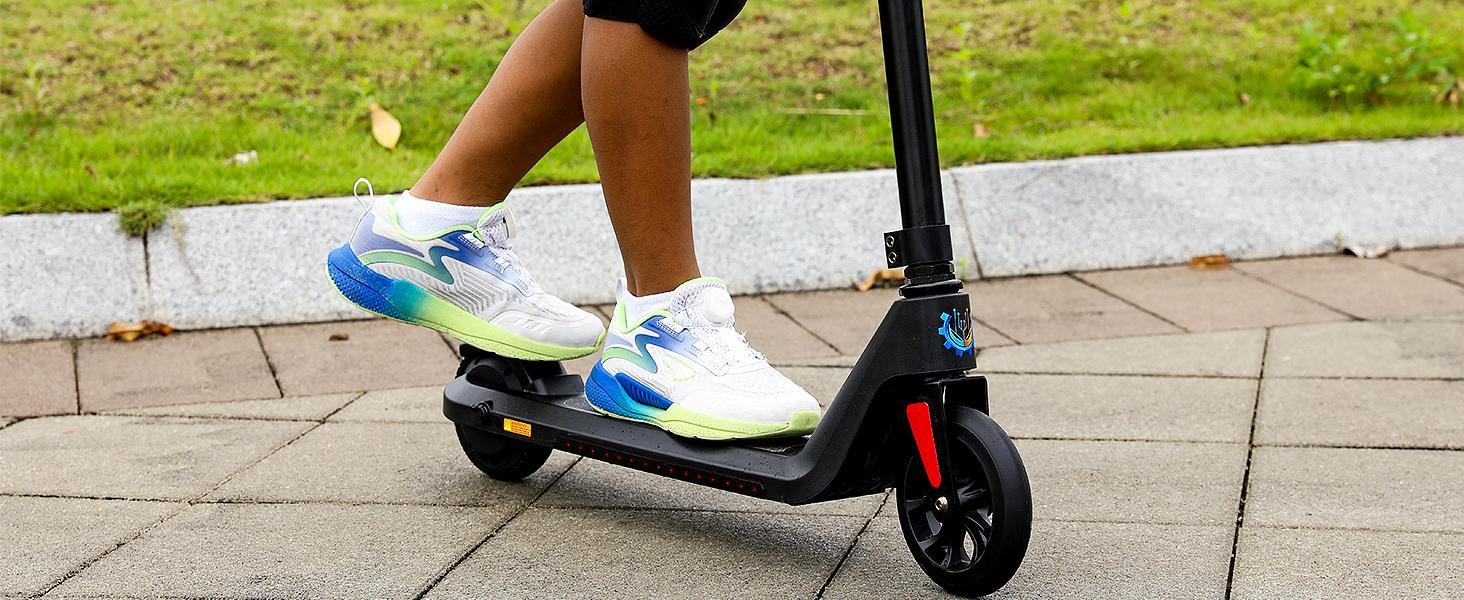 CAROMA Electric Scooter for Kids Ages 6-12, 120W Motor, 6 mph, 60 mins Ride Time, Adjustable Speed & Height, Colorful Lights, LED Display, Foldable Kids Electric Scooter, Ideal Gifts for Kids CAROMA Electric Scooter for Kids Ages 6-12, 120W Motor, 6 mph, 60 mins Ride Time, Adjustable Speed & Height, Colorful Lights, LED Display, Foldable Kids Electric Scooter, Ideal Gifts for Kids