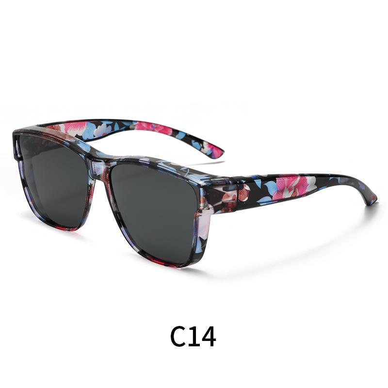 XUH 3pcs Unisex Nylon Flip-Up Overglasses Sunglasses - Black Frame, Silver Mirrored Lenses, UV400 Sun Protective, Easy Adjustment, Dual-Use for Myopia Wearers, Driving, Fishing, Mirrored Shades