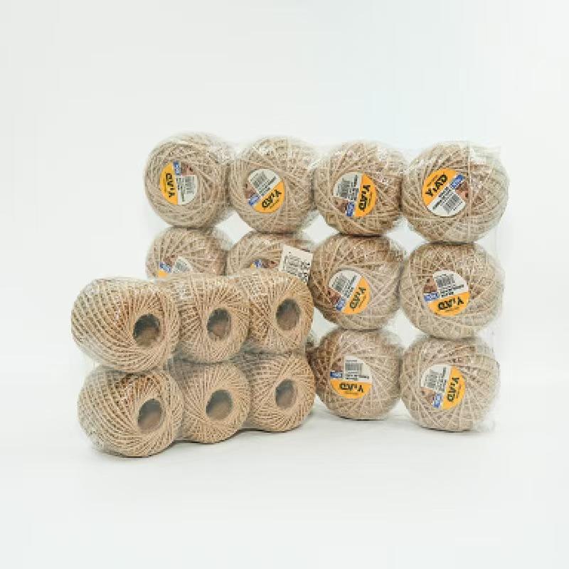 Natural Vintage Hemp Rope Twist Roll, Sewing Thread & Craft Supplies, Ideal for DIY Wedding Party Bow Decorations, Three-Strand Braided Rope