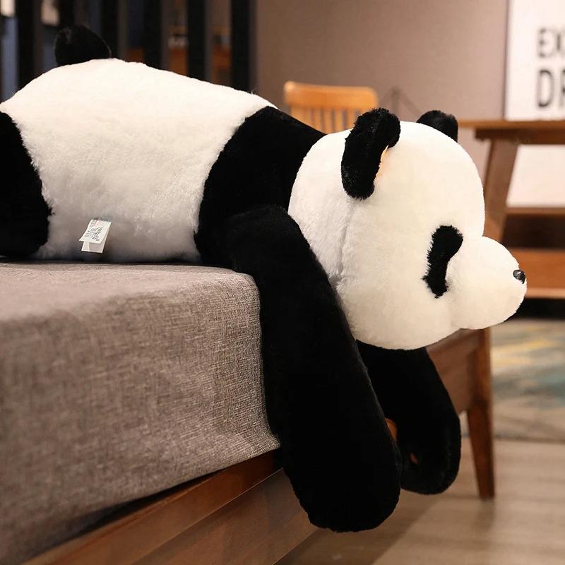 50cm Giant Panda Plush Toys Soft Sleep Pillow Cartoon Animal Bear Stuffed Baby Doll Classic Kids Birthday Christmas Gifts