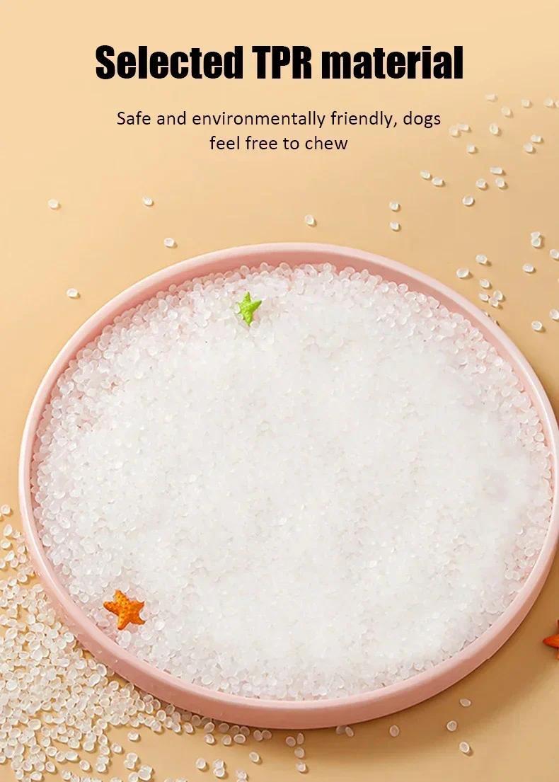 Dog Pulling Toy Soft Bite-resistant Teething Chews Pulling Three Consecutive Circle Ring Fun Interactive Puppy Toys Pet Supplies