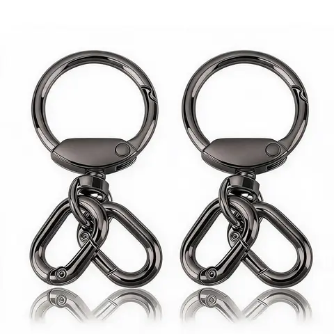 Swivel Clasp Clip, Metal Lobster Claw Clasps, Swivel Clasp with Key Rings for Keychain Making, DIY Crafts, Hanging Bag Buckle, Bag Clips