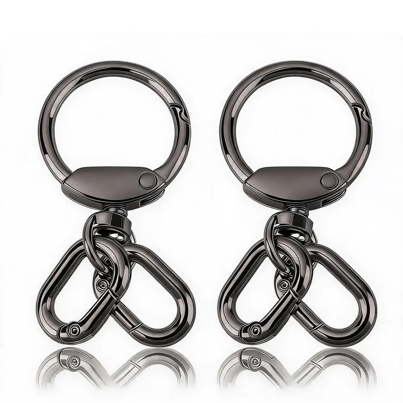 Swivel Clasp Clip, Metal Lobster Claw Clasps, Swivel Clasp with Key Rings for Keychain Making, DIY Crafts, Hanging Bag Buckle, Bag Clips
