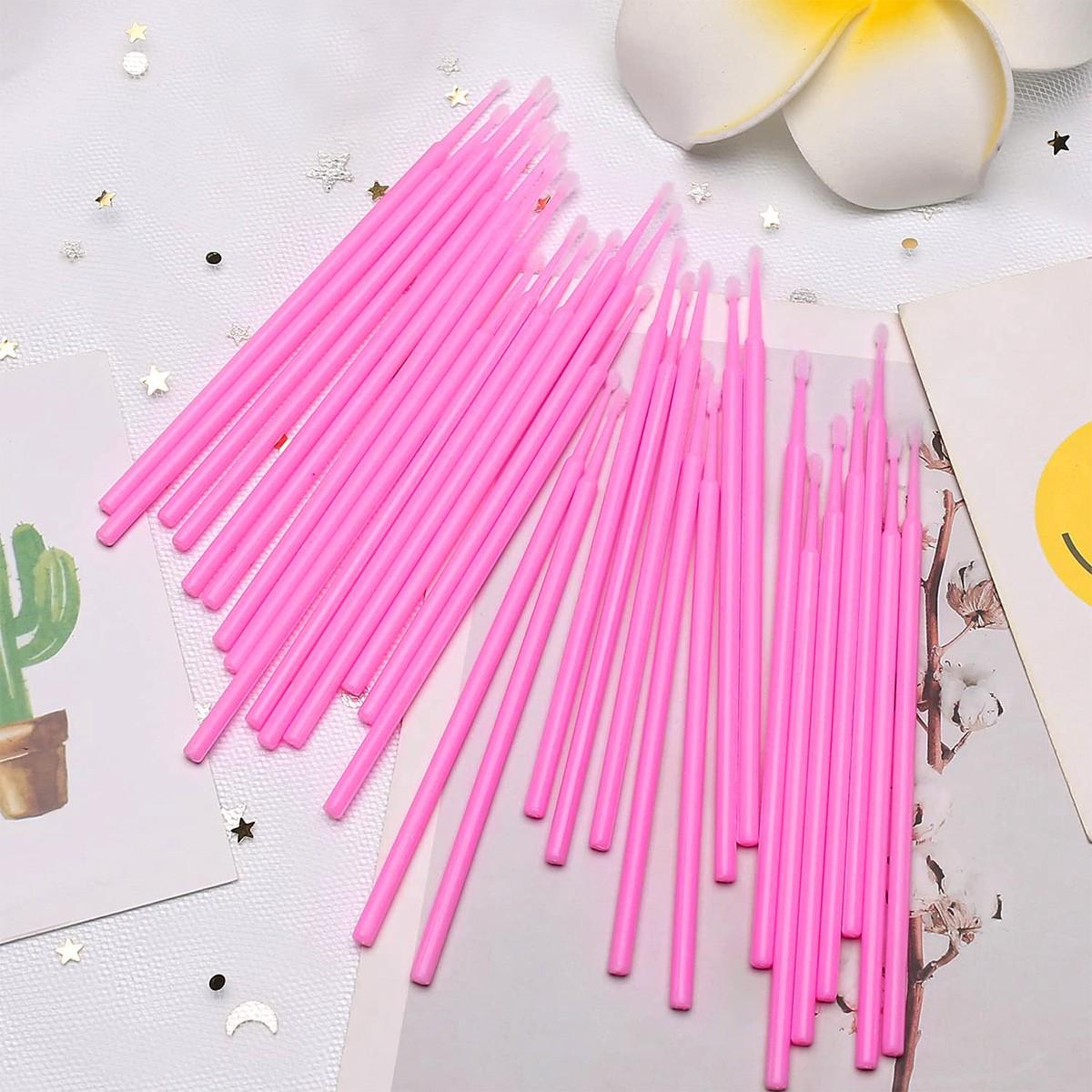 ✨ 2mm Precision Disposable Mini Micro Swabs｜100–500 Pcs Available – Ideal for Eyelash Extensions, Eyebrows, Eyeliner, Lip Touch-Ups, Cleansing, Removing Excess Makeup & Nail Polish – Professional Makeup Tool