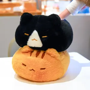 Giant Orange Cat Plush Toy Kawaii Kitty Plushie Throw Pillow Soft Cat Stuffed Doll Toy Home Decoration for Friends Birthday Gift