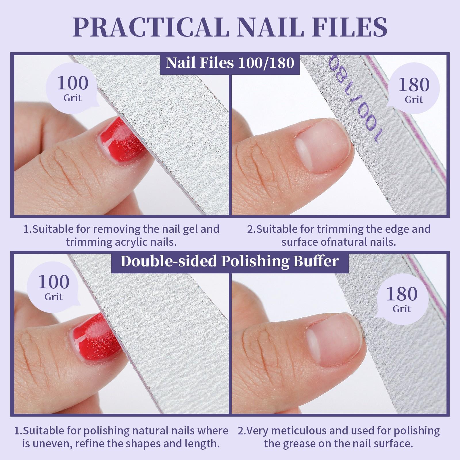 Acrylic Nail Starter Kit 38 Pieces with UV Nail Lamp, Complete Manicure Set with Acrylic Powder, False Nail Tips, Nail Glitter, Rhinestones and Nail Art Tools for DIY Nail Art Acrylic Nail Kit for Beginners Nail Art Kits