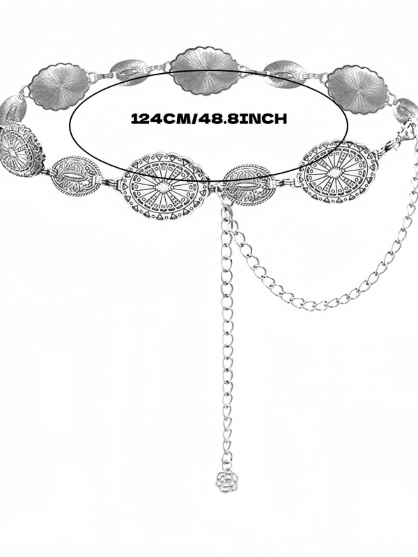 Vintage Weshimia Style Waist Chain, Fashion Metal Chain Belt, Summer & Campus Decoration, Stylish Accessory for Women